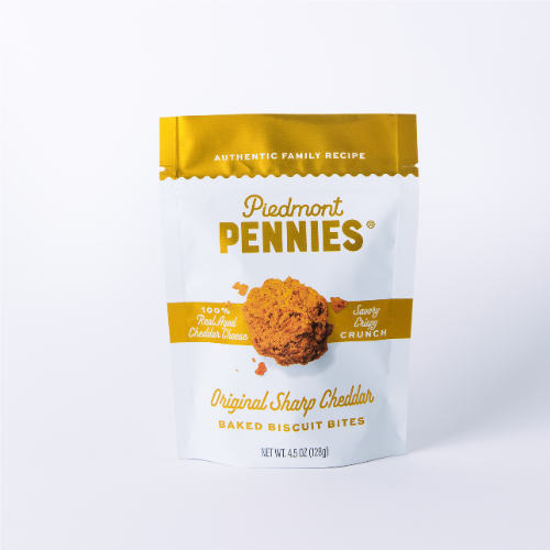 Piedmont Pennies – Cheddar Käse Cracker, mittelgroße Tasche