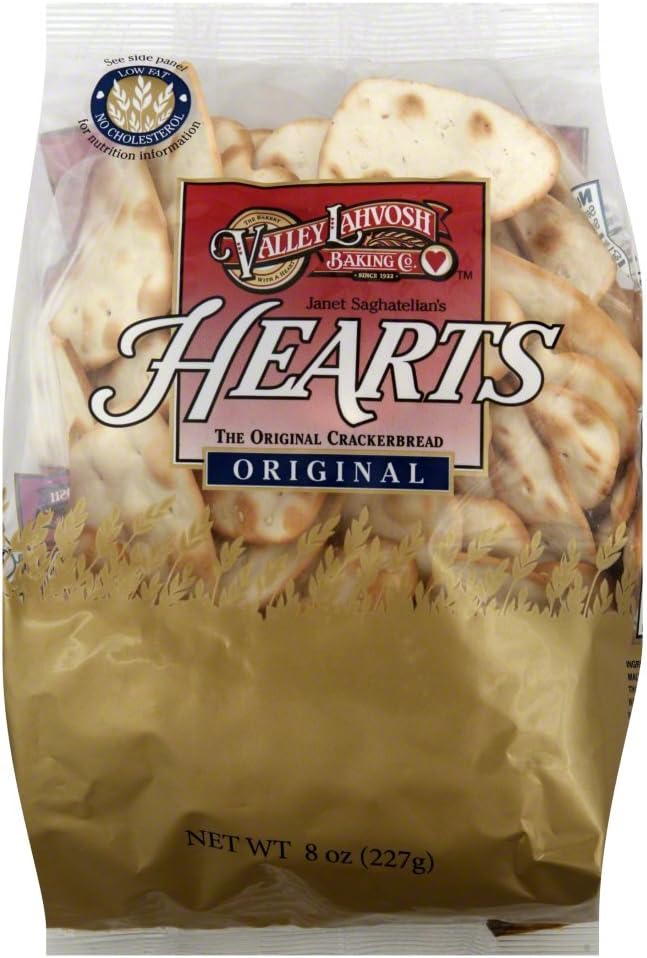 Valley Lahvosh – Cracker Heart Original Tasche, 8 oz – Packung mit 12 Stück
