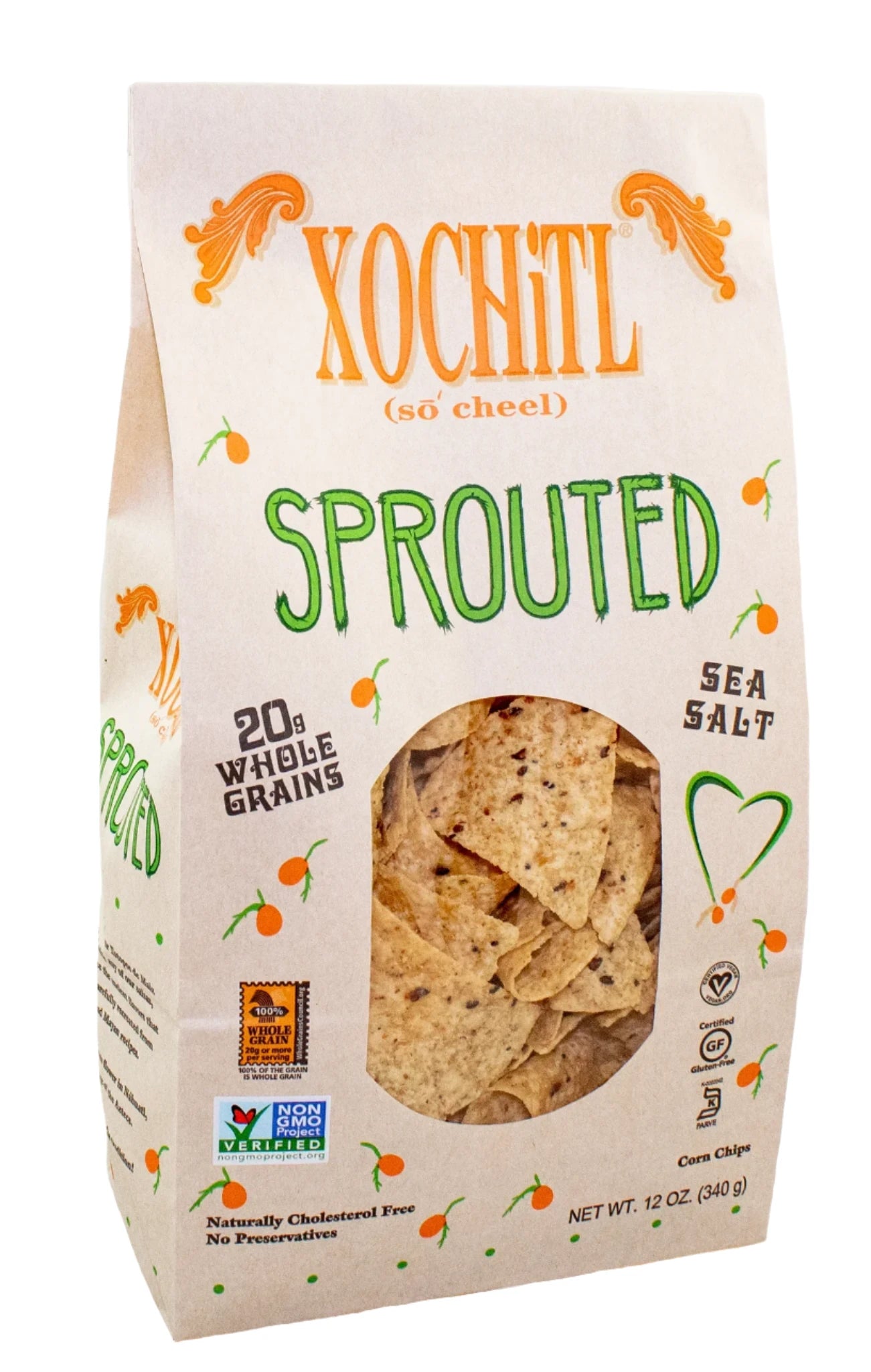 Xochitl – Chip Mais Sprouted, 12 oz – Packung mit 10 Stück