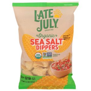 Late July – Tortilla Chips Dipper Meersalz, 7,4 Unzen – Packung mit 9