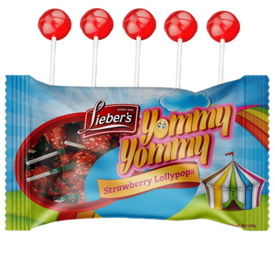 Lieber's Passah Erdbeere Lollipops, einzeln verpackt, 12 oz