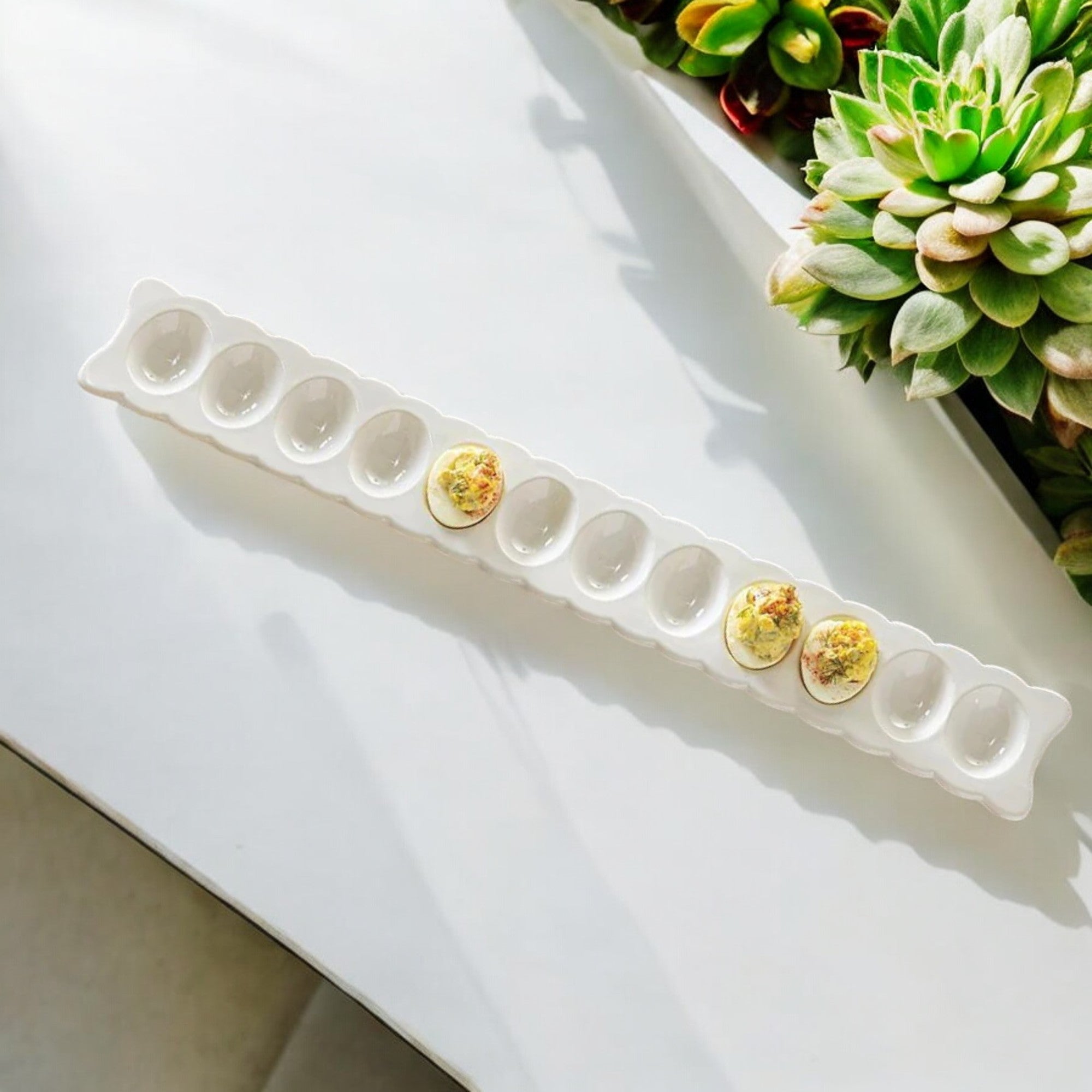Langes Deviled Egg Tray & Gabel Set