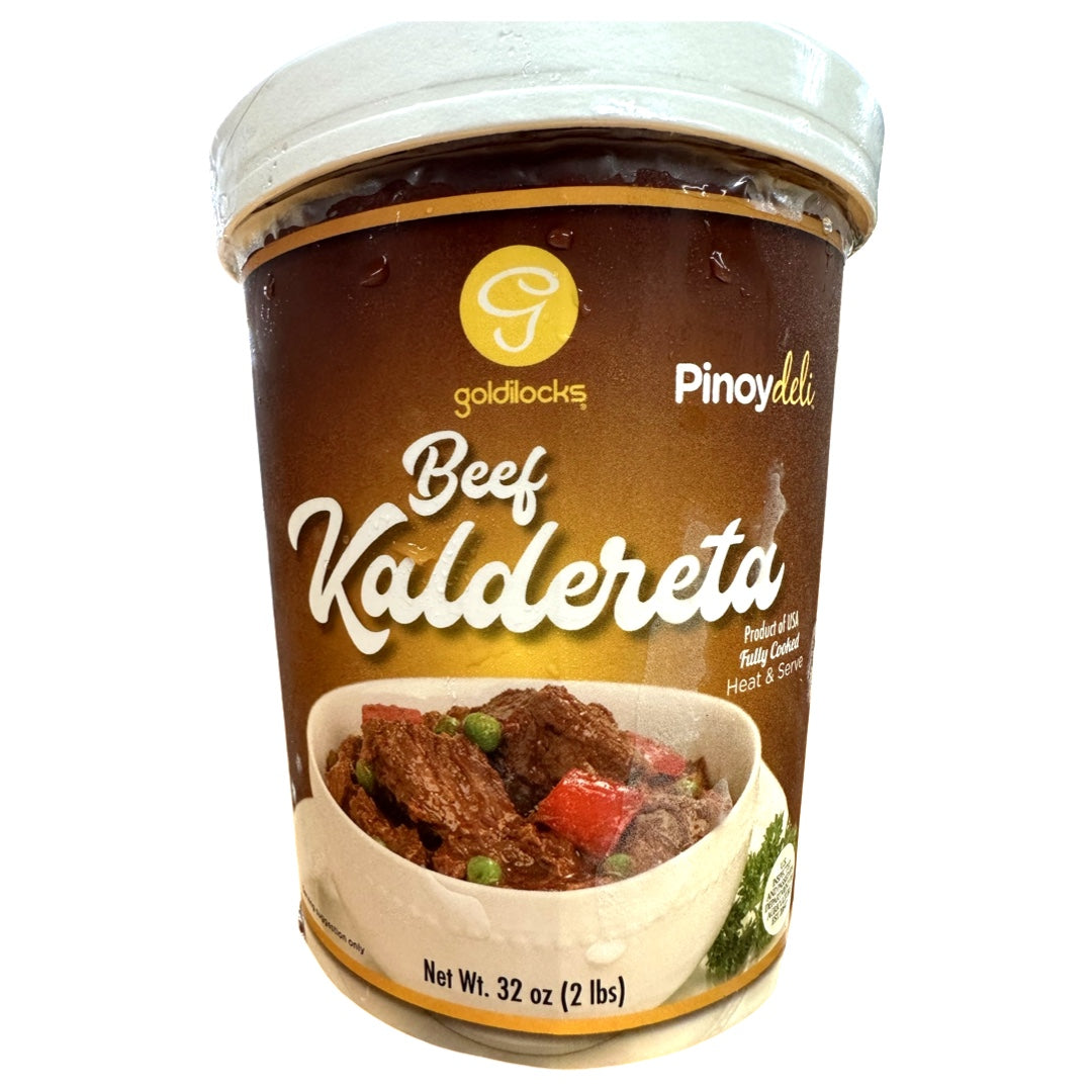 Goldilocks Rindfleisch Kaldereta – Vollständig gekocht – Hitze und Servieren – 2 LBS