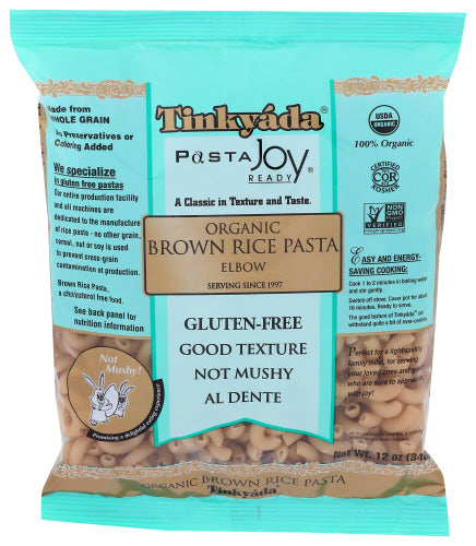 Tinkyada Pasta Brwn Reis Ellenbogen Org 12 Oz – Packung mit 1