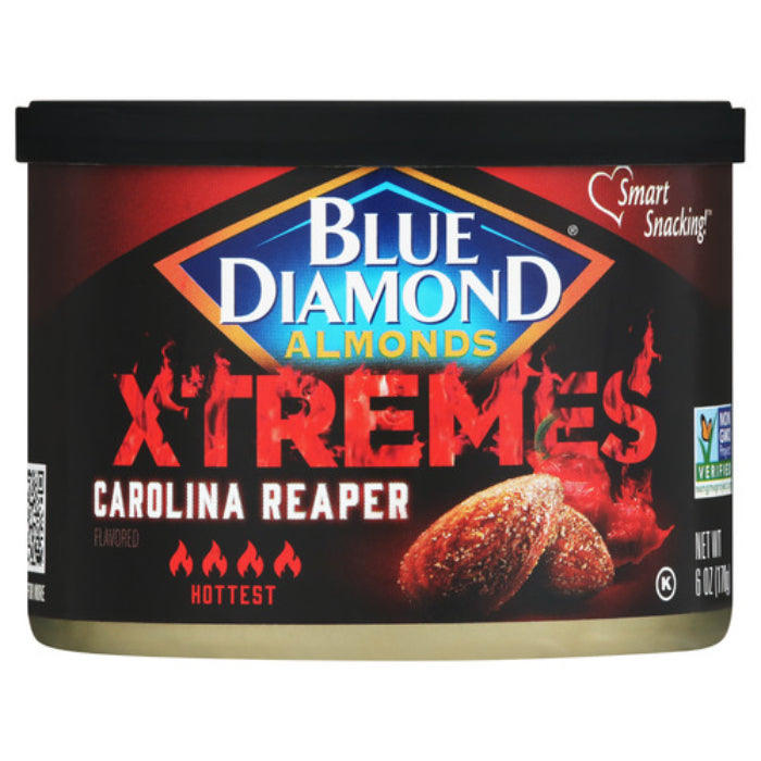 Blue Diamond Mandel Xtreme Carolina Reaper, 6 oz – Packung mit 12 Stück