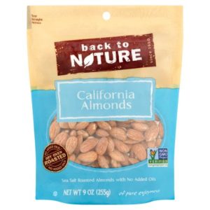 Zurück zur Natur – Meersalz gebratene Kalifornische Mandeln, 9 oz
