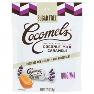 COCOMELS – Caramels Milch Kokoszucker Bio 2,75 Unzen (Packung mit 6)