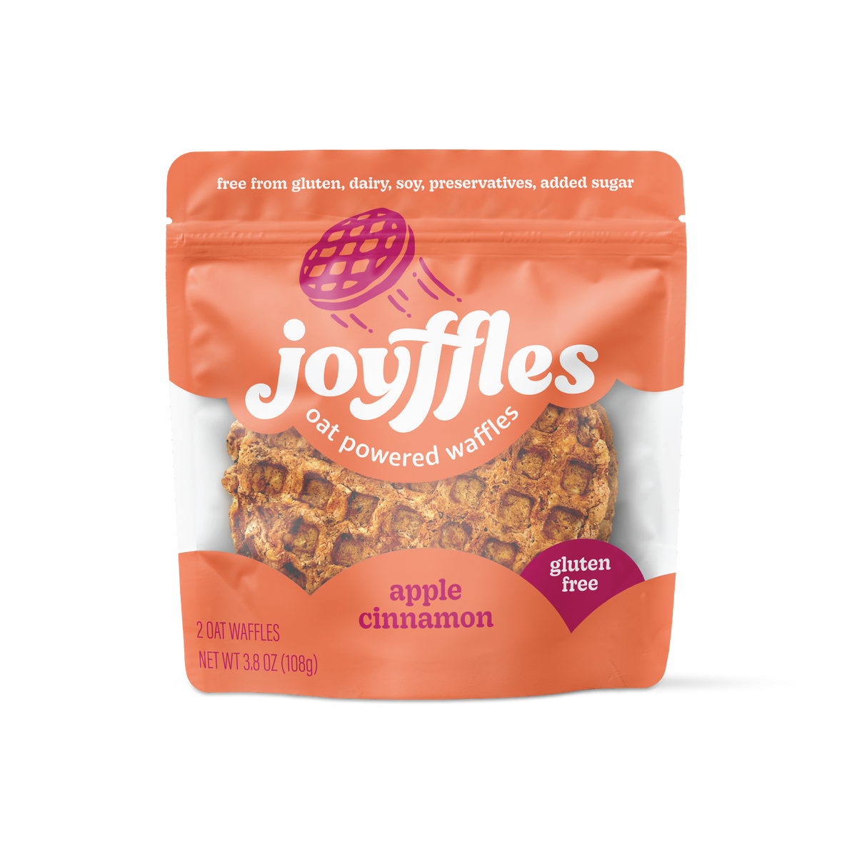 Joyffles Apfel Zimt (süß und herzhaft) Waffeln – 2-teilige Packung