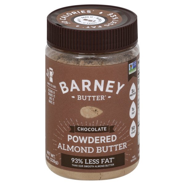 Barney Butter, Pulverisierte Mandelbutter, Schokolade, 8 oz – Packung mit 6 Stück