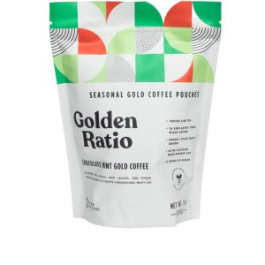 Schokolade Minze Goldkaffee saisonal, säurearm – 6 Beutel x 7-Pouchen