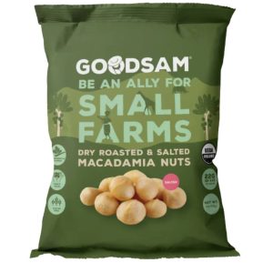GoodSam Macadamia Nuts, Dry geröstete & gesalzene Bio-Beutel – 12 Beutel x 8 Unzen