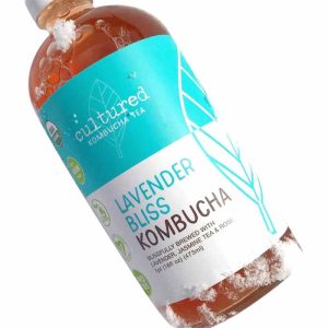 Cultured Kombucha Co – Lavender Kombucha Tee, 16 Liter Packung mit 6