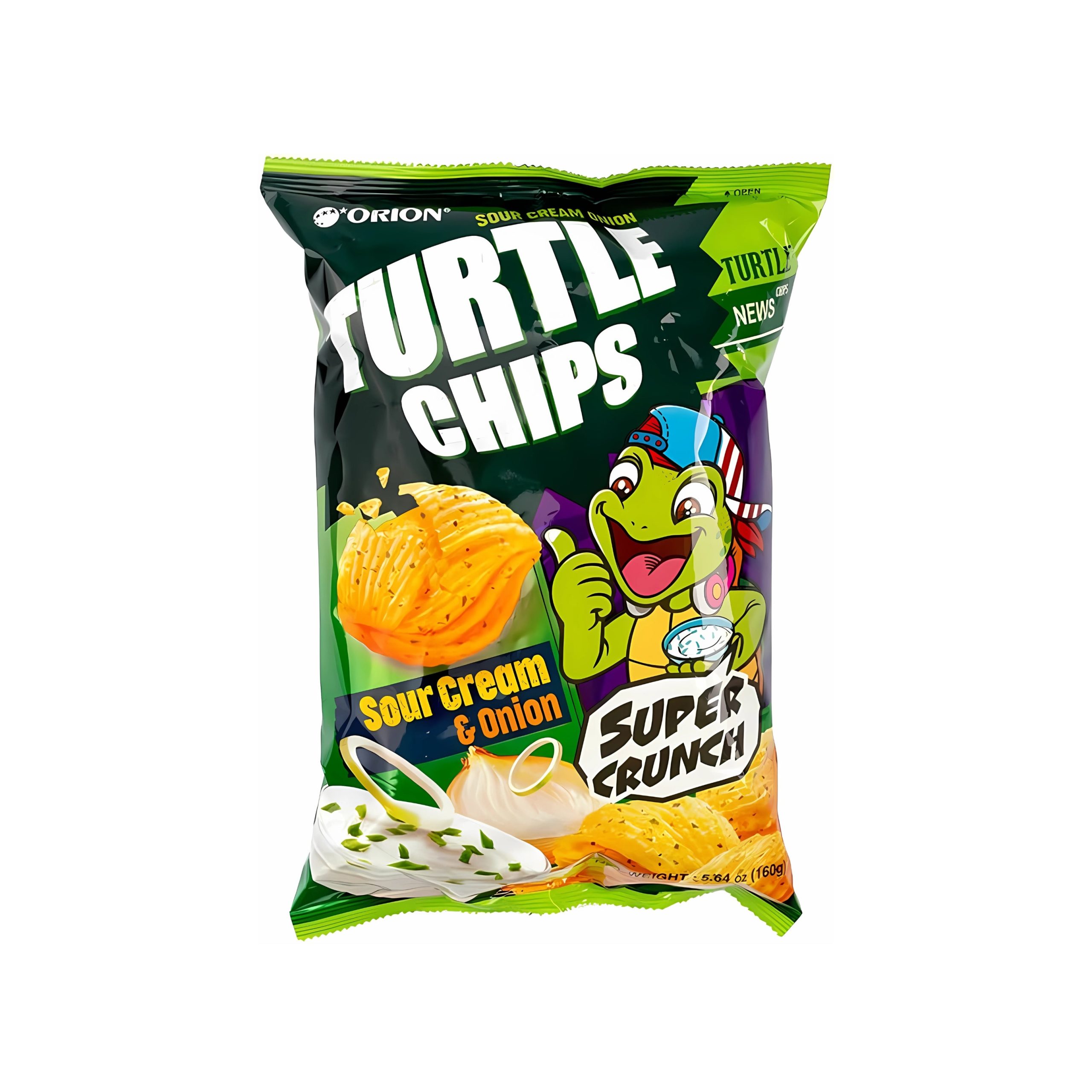 Orion Turtle Chip Sour Sahnezwiebeln (5,65 Unzen) (Korea)