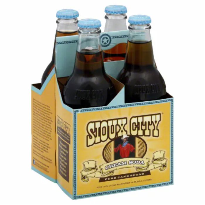 Sioux City – Creme Soda 4pk, 48 Fl Oz – Packung mit 6 Stück