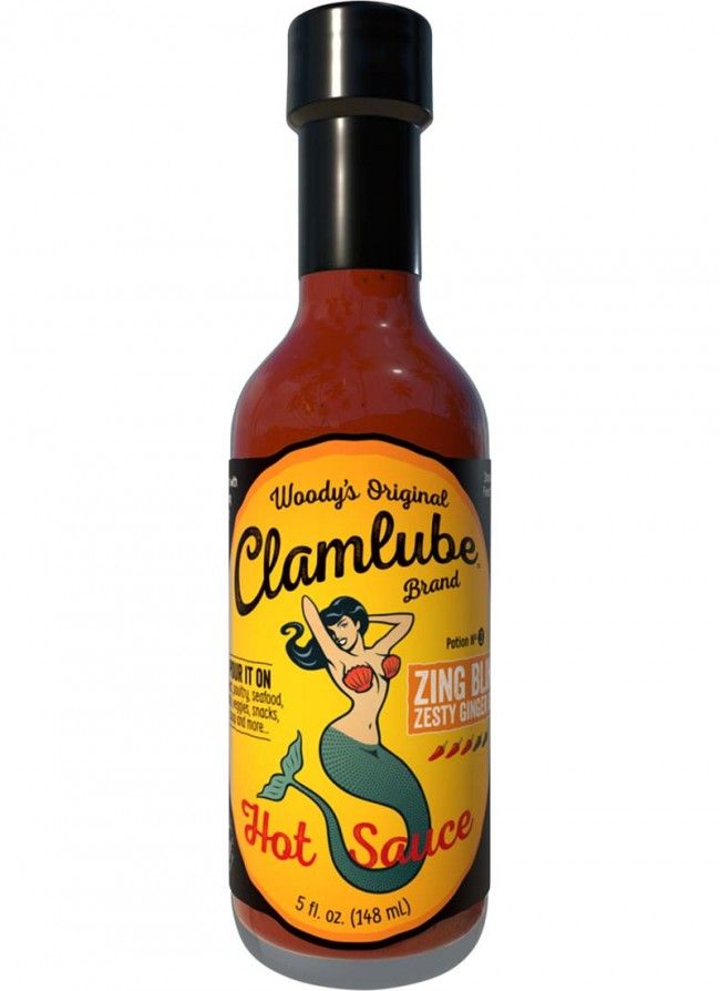 Woody's Original Clamlube Marke Zing Bling Zesty Ingwer Beißsauce, 5oz