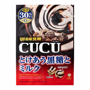 UHA, Hard Süßigkeiten, Cucu, brauner Zucker und reicher Milch, – 80g