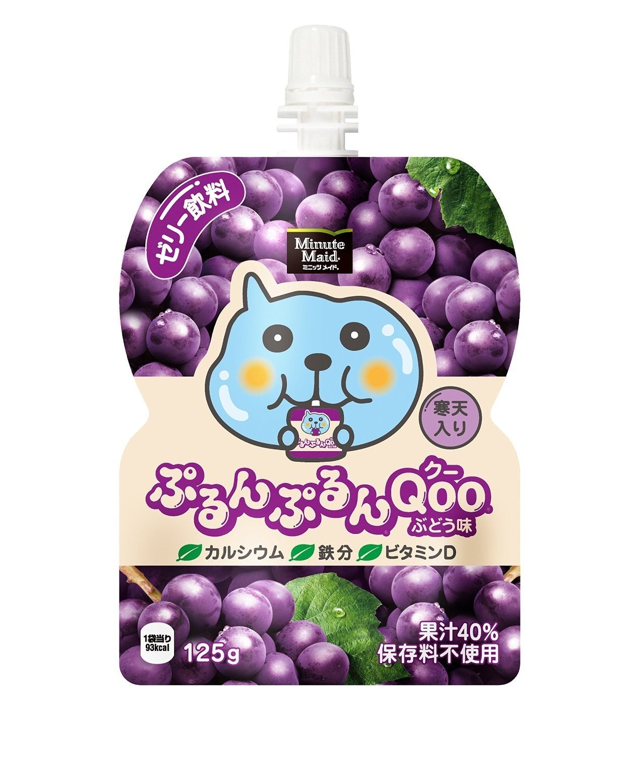 Coca-Cola “Purun Purun Qoo, Traubenaroma” Minute Maid Jelly Drink, 125g