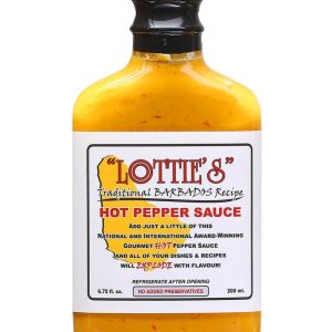 scharfe Sauce Lotterien traditionelle Barbados 6.75 Unze Flasche gelb Hitze 7 $10