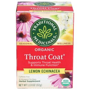 Traditional Medicinals – Throat Mantel Zitronentee, 16 Beutel, Packung mit 6