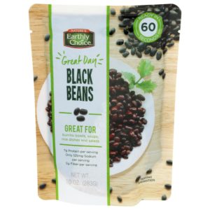 Nature’s Earthly Choice Bohnen schwarz mikrowach 10 Unzen – Packung mit 8