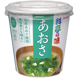 Marukome Ryotei no Aji Cup Instant Aosa Seetang Miso Suppe – 22g