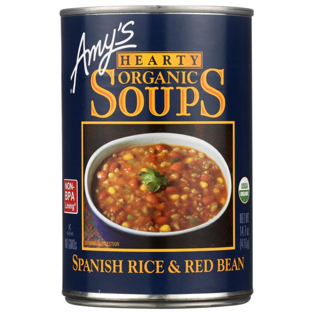 Amy's Herzhafte Bio-Suppen Spanischer Reis und rote Bohnen, 14.7 Fl Oz – P