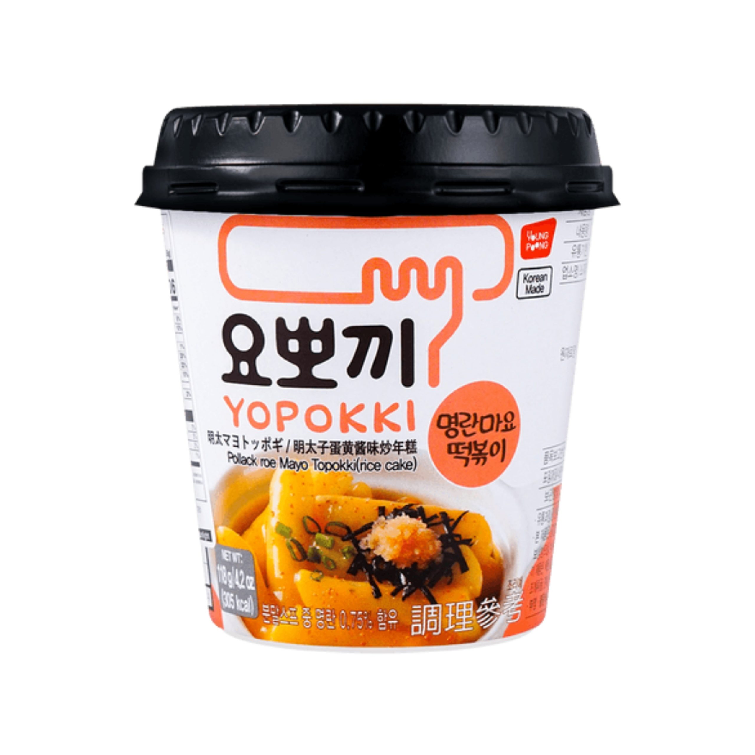 Yopokki Pollack Roe Mayo Reiskuchen Tasse (Korea)