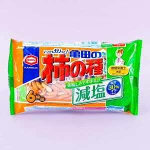 Kameda Kaki No Tane Senbei Snack Beutel – wenig Salz
