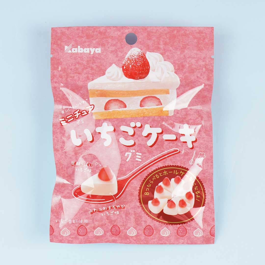 Kabaya Erdbeerkuchen Gummy Süßigkeiten