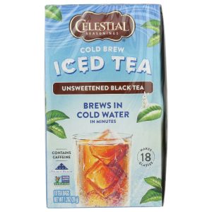 Celestial Seasonings kalter gebrauter Tee ungesüßt, 18 Beutel Packung mit 6
