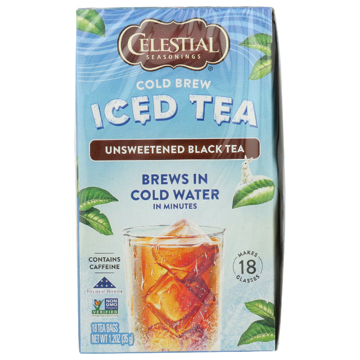 Celestial Seasonings Cold Brew Tee ungesüßt, 18 Beutel – 6er Packung