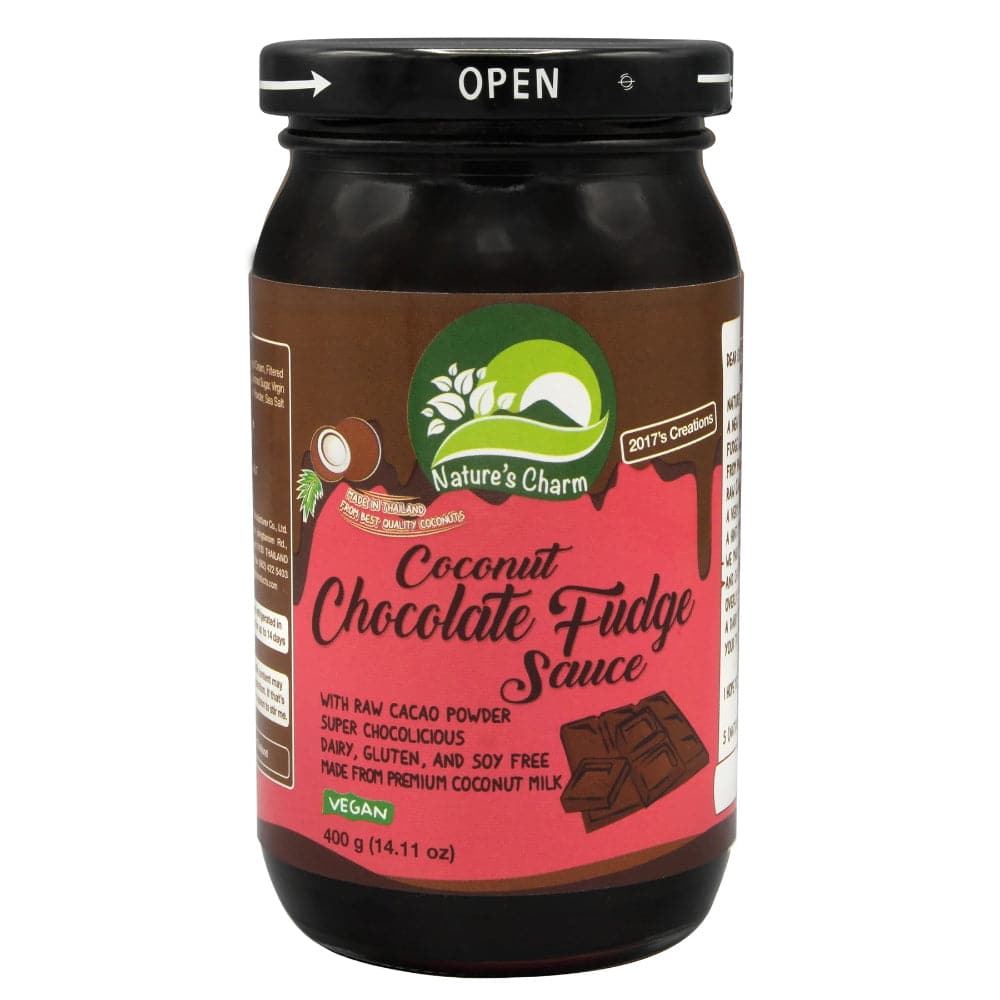 Nature's Charm – Kokosnuss-Schoko-Fudge-Sauce – 400g