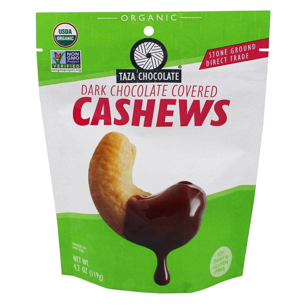 Taza Schokolade – Cashews Dunkle Schokolade bedeckt, 4,2 Oz