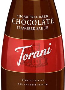 Torani Zuckerfreie dunkle Schokoladensauce, 64 Unzen