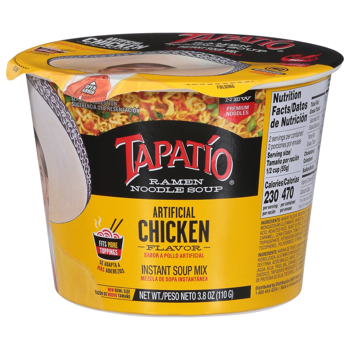 Tapatio Ramen Nudelsuppe Künstliches Huhn