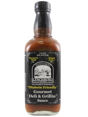 Historic Lynchburg Tennessee Whiskey, diabetisch freundlich, milde Gourmet Deli & Grillin Sauce, 16oz