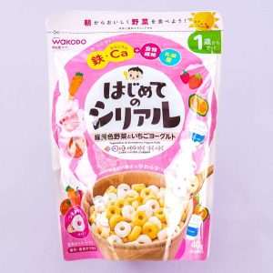 Wakodo First Cereal Baby Puffs – Gemüse und Erdbeerjoghurt