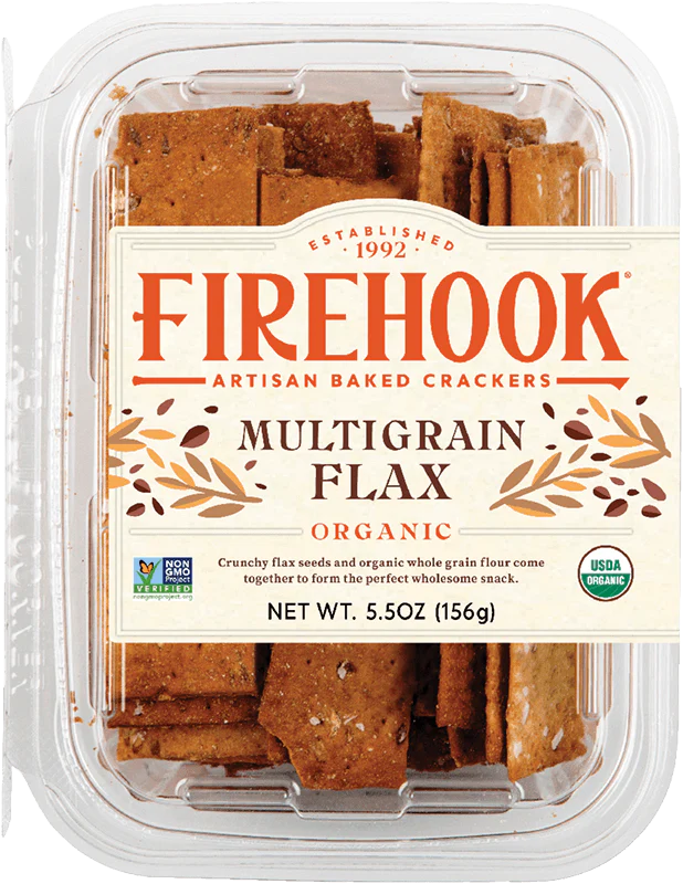 Feuerhaken Multigrain Flachs Crackers