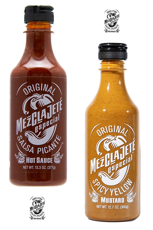 Ring aus Feuer mezclajete especial salsa picante und würzig gelbe Senfpackung, 1/13.3oz, 1/12.7oz.
