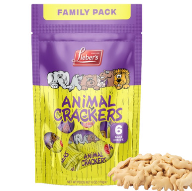 Lieber's Passah Tier Cracker, Familienpaket Snacks, 6 Stück