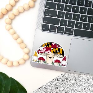 jami schafft – Maryland Pilz & Gnom Freunde Aufkleber
