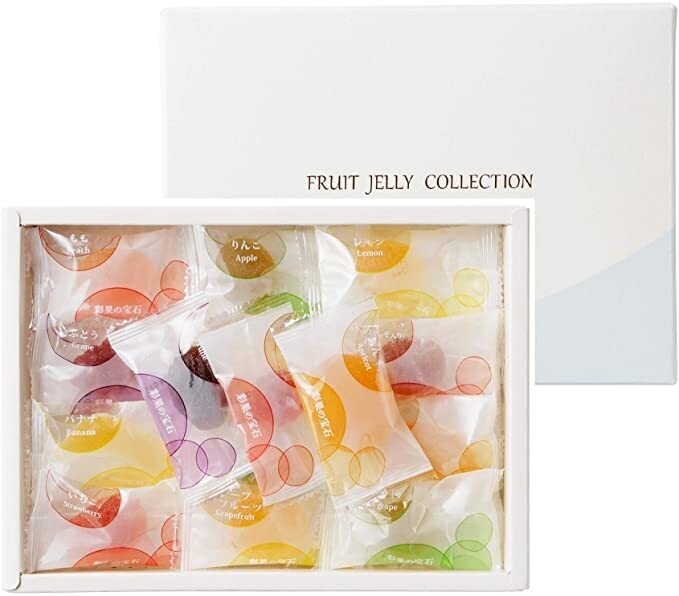 Saika no Houseki, Bunte Früchte Gelee Gummy Süßigkeiten, 44 Stück in 1 Box, Tomizen, Für Geschenk