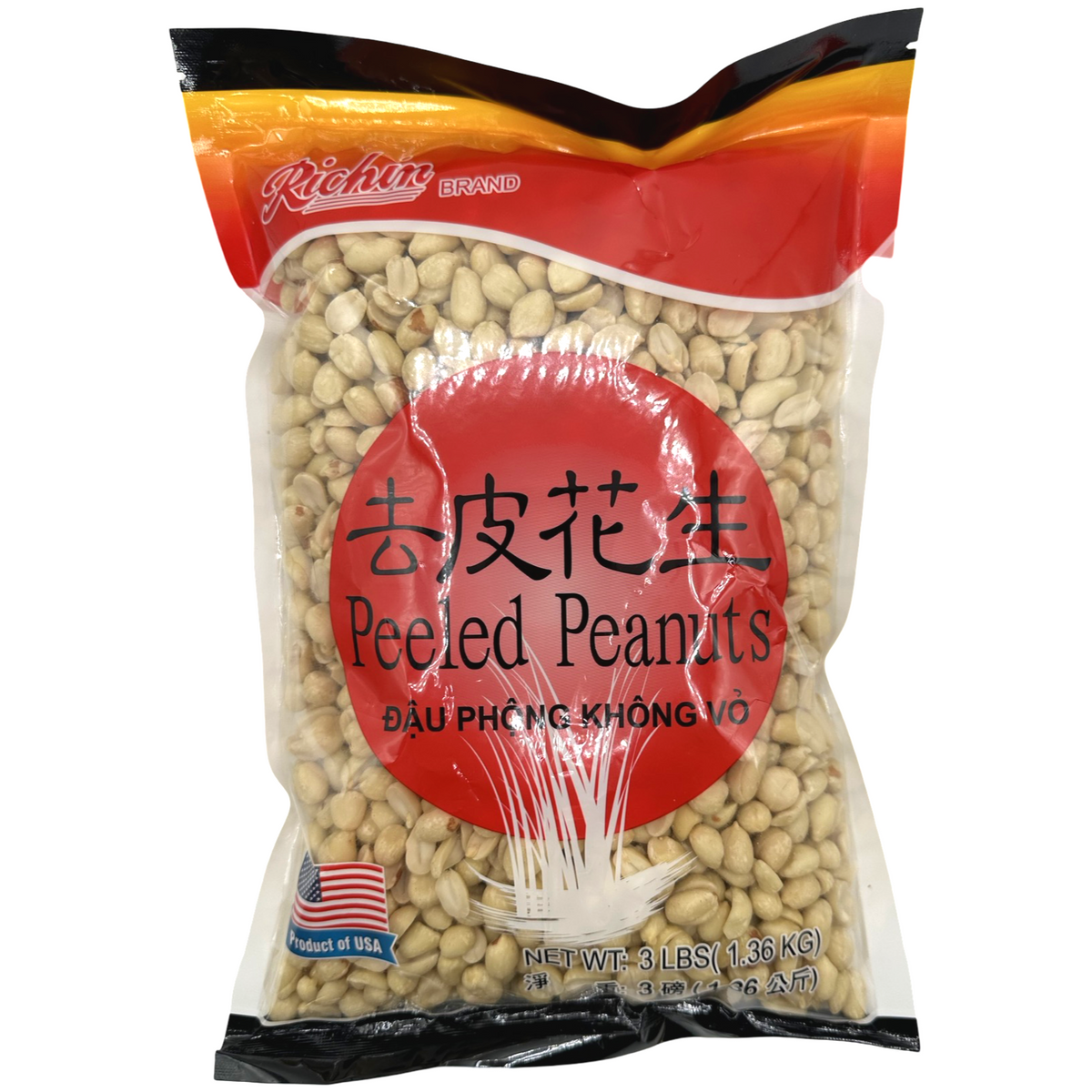 Richin – Peeled Erdnüsse – 3 LBS