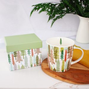 Festliche Bäume Urlaub Tasse (mit Geschenkbox)