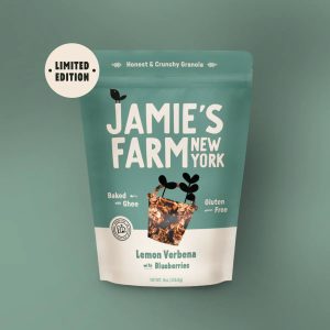 Jamie’s Farm Knuspermüsli Zitronenverbene mit Heidelbeerenbeutel – 6 Beutel x 8 Unzen Etui