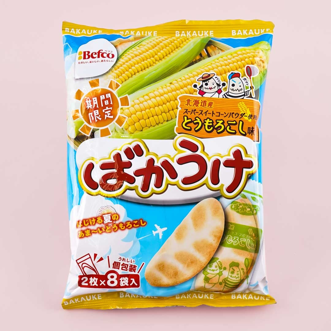 Befco Kuriyama Bakauke Reis Crackers – Hokkaido Mais