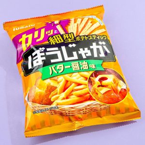 Tohato Boujaga Kartoffelstäbchen-Snacks – Butter & Sojasauce