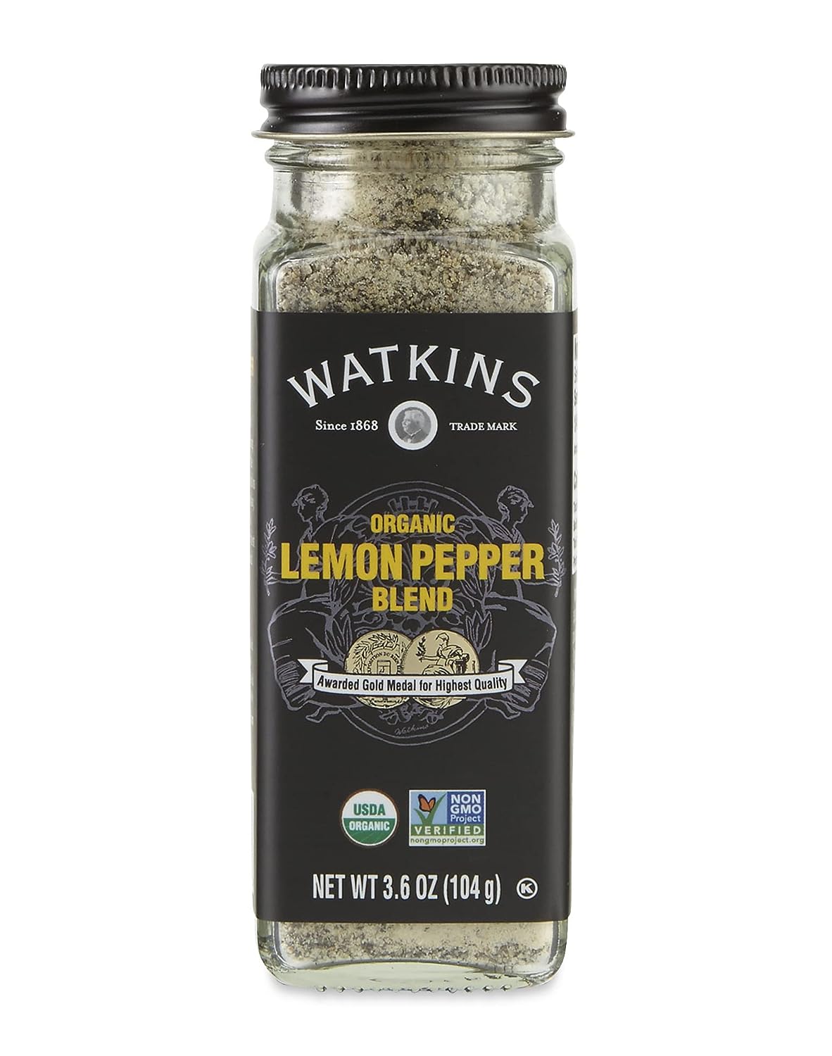 Watkins Gewürz Zitrone Pfeffer Mischung Bio 3.6 Oz – Packung mit 3