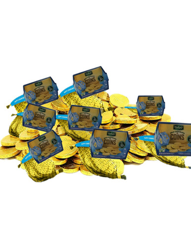 Bakol Chanukka-Milchschokolade-Nuss-freie Münzen, Chanukah Gelt Coin, 8 Stück