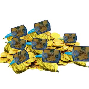 Bakol Chanukka-Milchschokolade-Nuss-freie Münzen, Chanukah Gelt Münze, 12 Stück